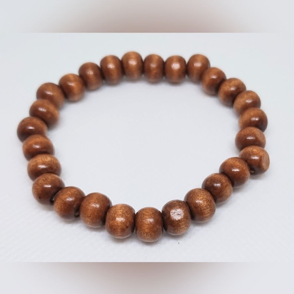 Men's bracelet beaded beads brown new jewelry d92